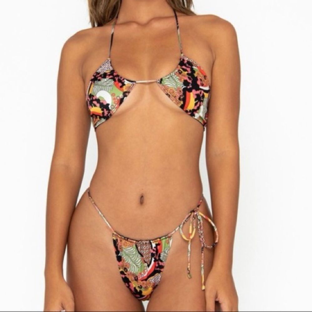 Sommer Swim Xena Top & Milla Bottoms Bikini Set Bahamas Print